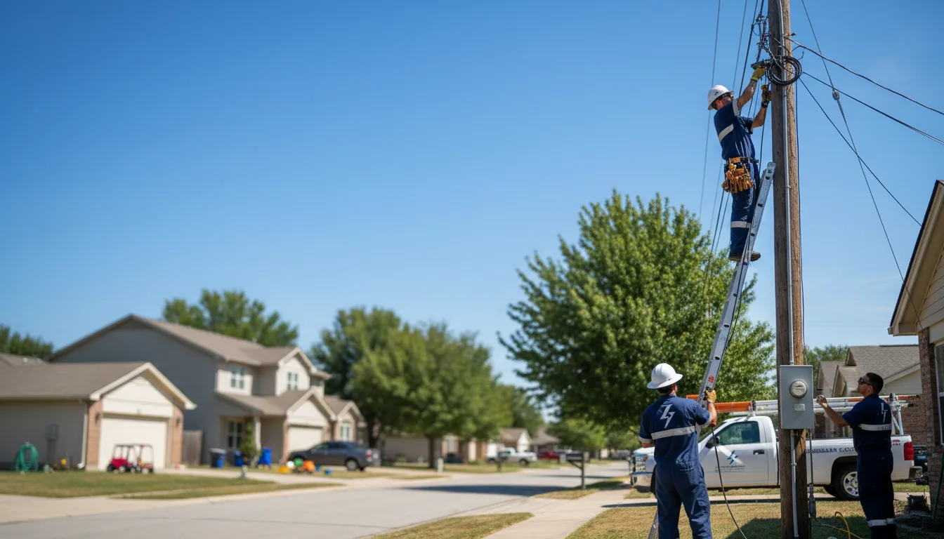 Residential electrician providing installation services in Clay Center, KS